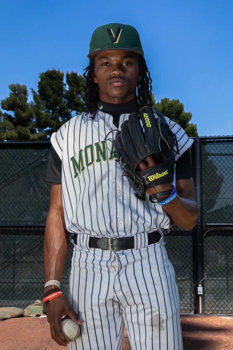 Amari Yolas played three sports at Palisades High devoting his baseball and running skills respectively to Valley College and West LA College.    